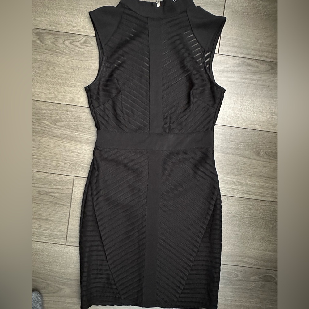High Neck Mesh Dress